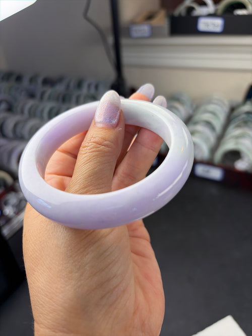 Natural type A jadeite jade bangle 58/59
